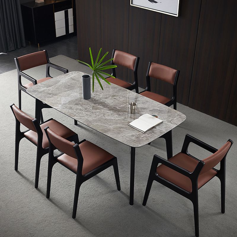 Modern Style Dining Chair Solid Wood Indoor Dining Chair with Wooden Frame