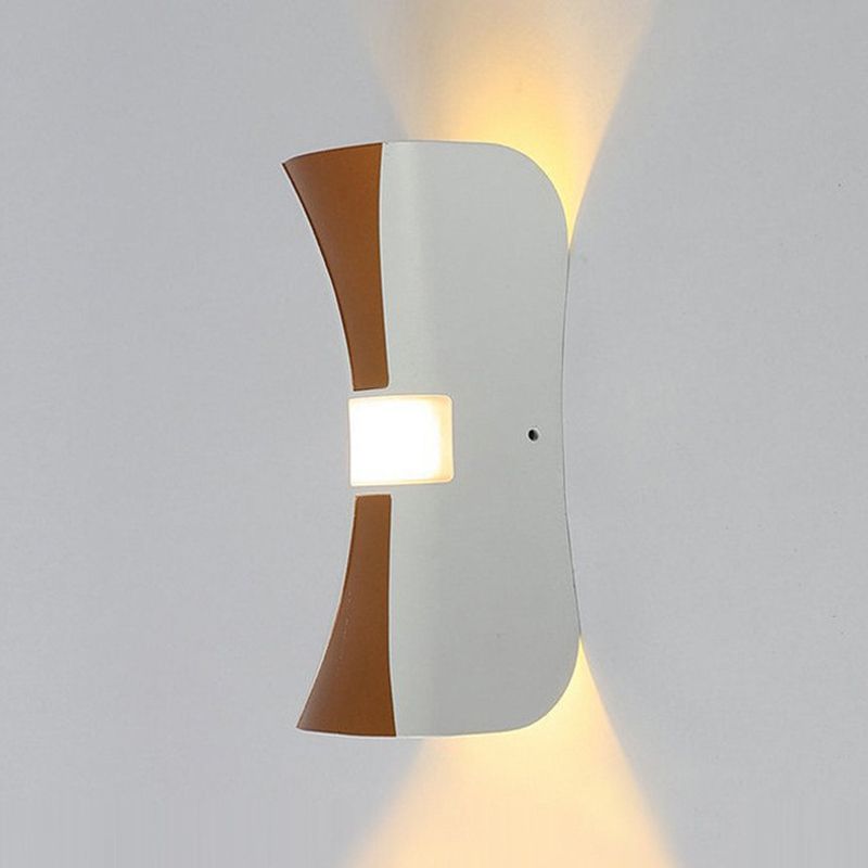 Metal Geometric Shape Wall Light Modern 2-Lights Wall Mounted Light Fixture