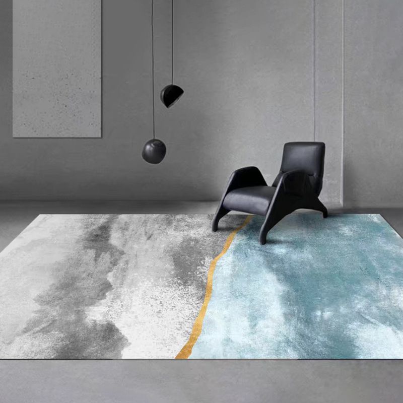 Brown Modern Rug Polyester Graphic Indoor Rug Washable Rug for Home Decor