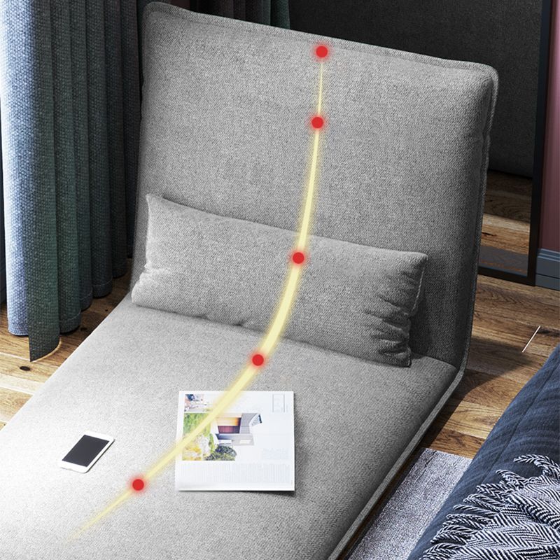 Linen Convertible Chair 25.6"L x 25.6"W x 27.5" H Chair for Living Room