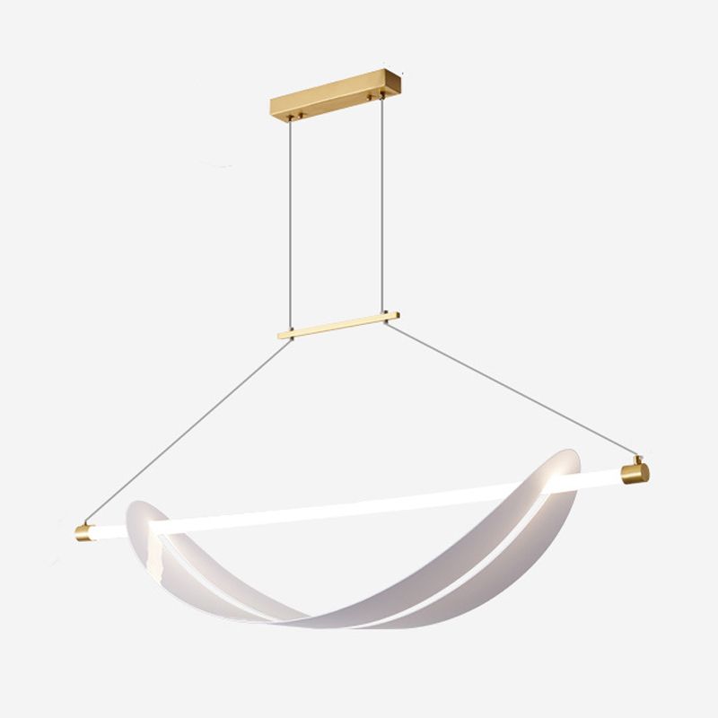 1-Light Geometric Island Pendant Lights Modern Metal Island Pendant Lighting