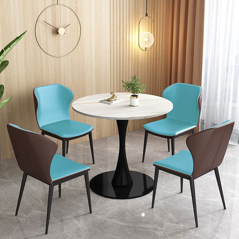 Stenen voetstuk eettafel eigentijdse stijl rond meubilair voor binnen