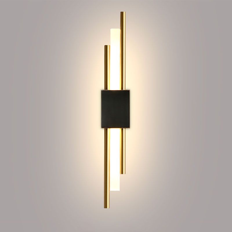 Metal LED Wall Lamp in Modern Luxury Style Linear Wall Light for Interior Spaces