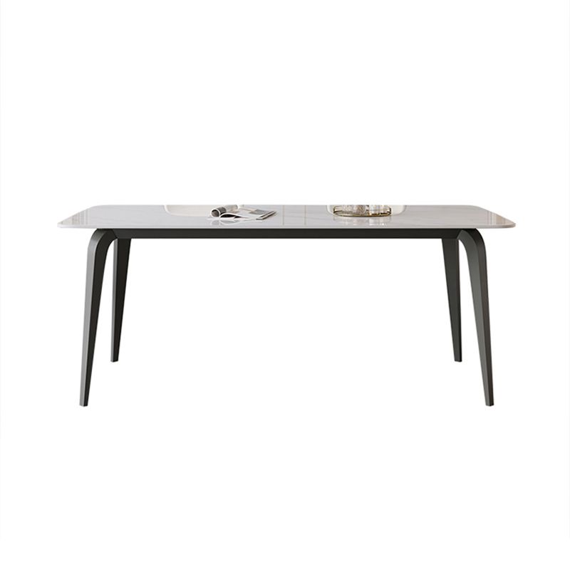 Rectangle Dining Table Set 1/5/7 Pcs White Dinette Set for Home