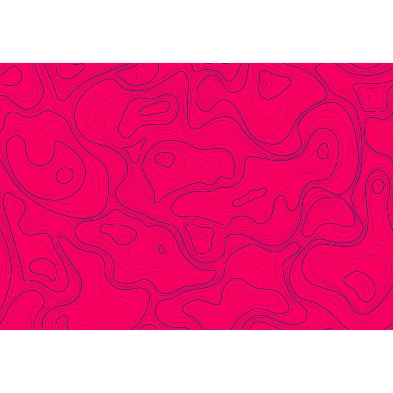 Giant Contemporary Mural Decal in Pastel Color Abstract Wall Art, Custom Printed