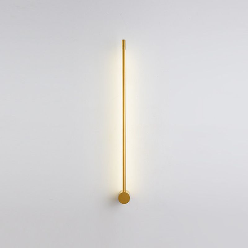 Schlanke röhrchenförmige Leuchtenbeleuchtung zeitgenössischer Metall Wohnzimmer LED -Wandleuchte