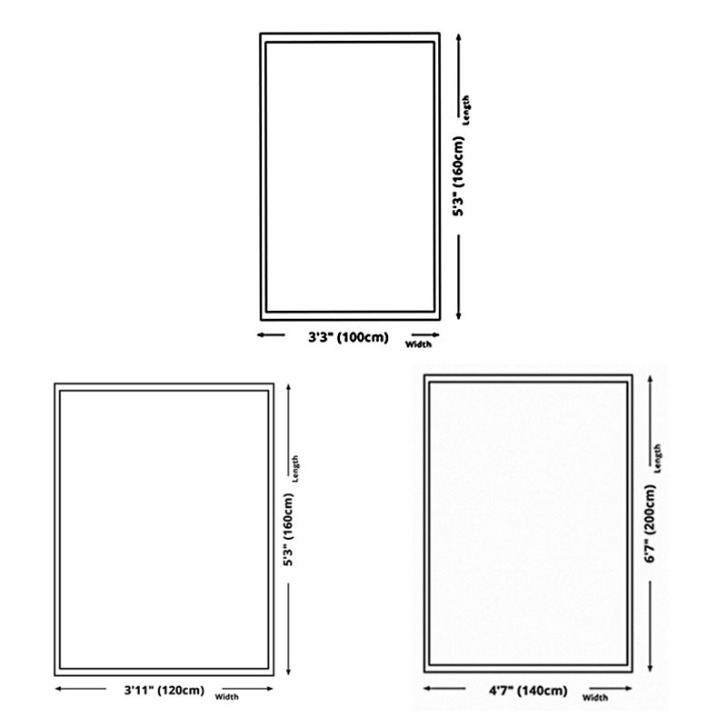 Relaxing Checkered Print Carpet Polyester Area Rug Stain Resistant Indoor Carpet for Living Room