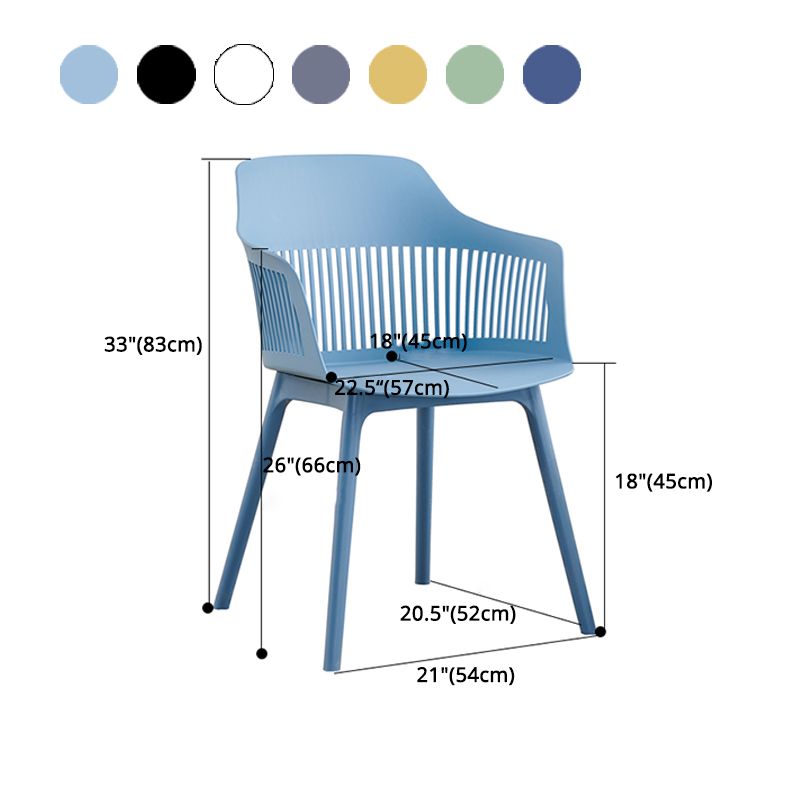 Silla escandinava de plástico para comedor, cocina, sillón con respaldo de listones