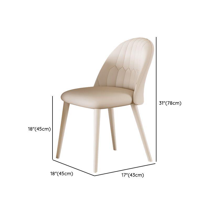 1/5 Piece Oval Shape Stone Top Dining Room Chair Set in White