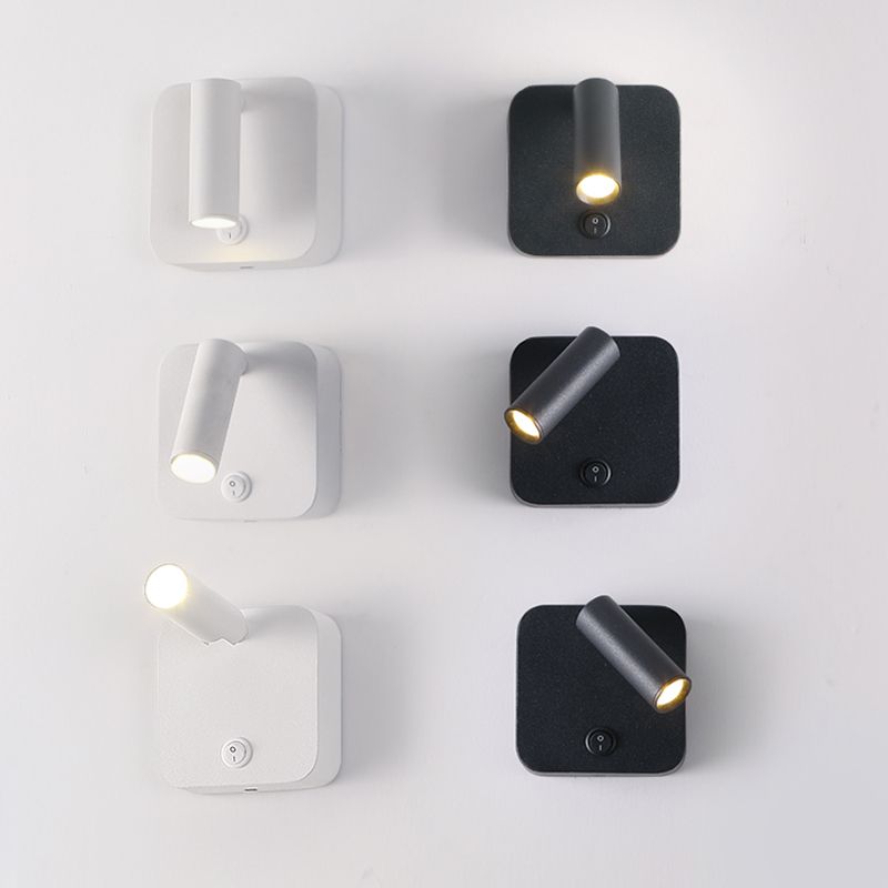 Luminaire d'applique LED Simplicité Litoire de lecture du mur métallique pour chambre à coucher