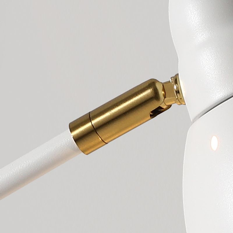 Black / White / Gold 1 - Light Wall Light Adjustable Metal Wall Armed Sconce