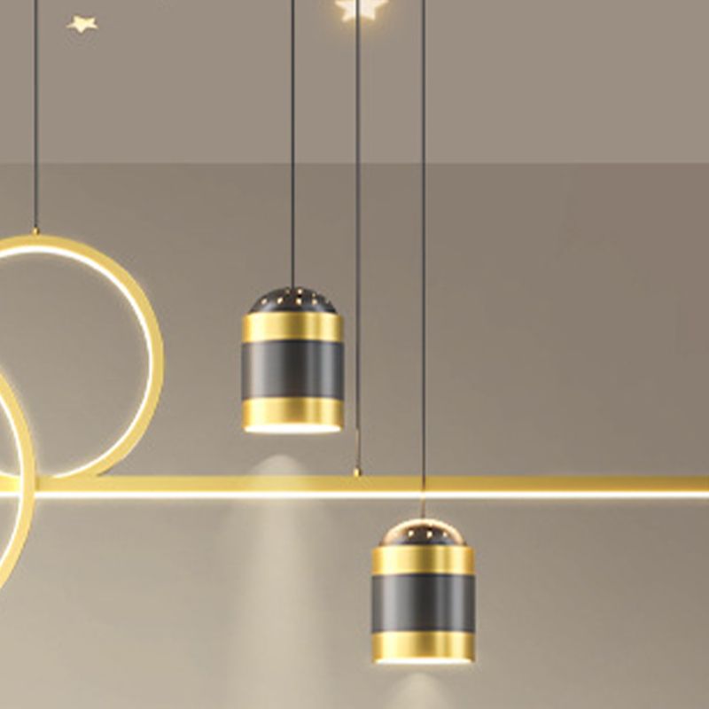 Speisesaal Star Projector Light Aluminium Postmoderne LED Island Leuchte