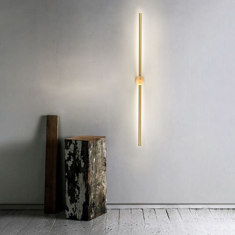 Linear Metal Sconce Light Fixture Minimalist LED Wall Lighting Fixture