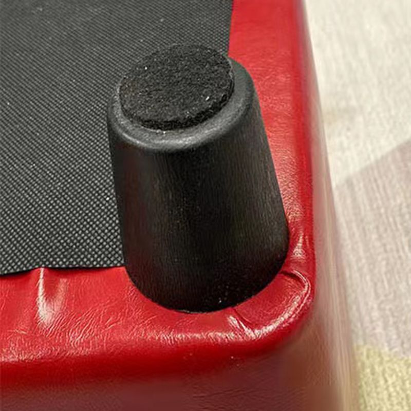 Contemporary PU Leather Pouf Chair Plain Square Tufted Water Resistant Target Pouf