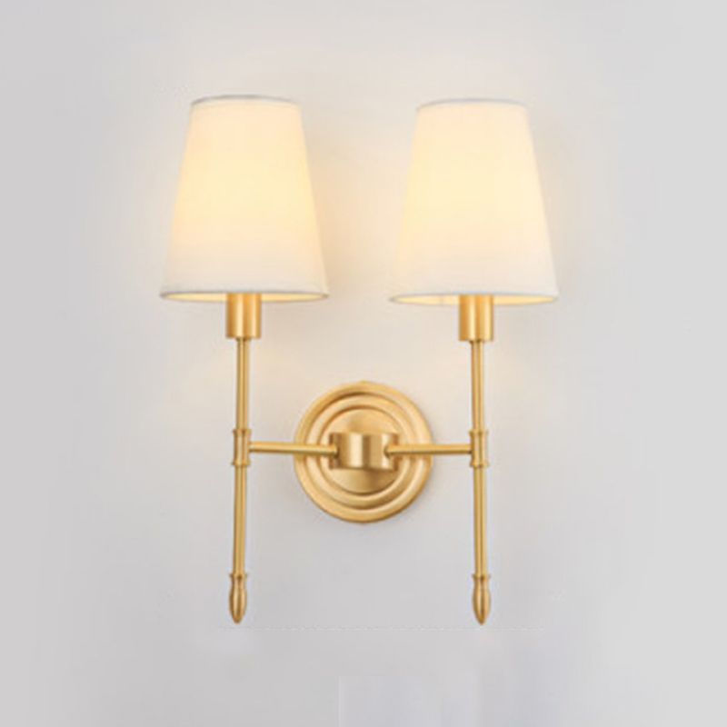 American Style Copper Vanity Light Geometry Shape Vanity Lamp for Shower Room