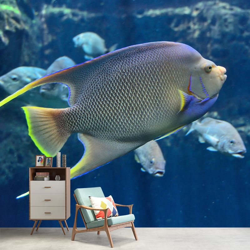 Customized Tropical Beach Seabed Mural Decorative Mildew Resistant Wall Covering