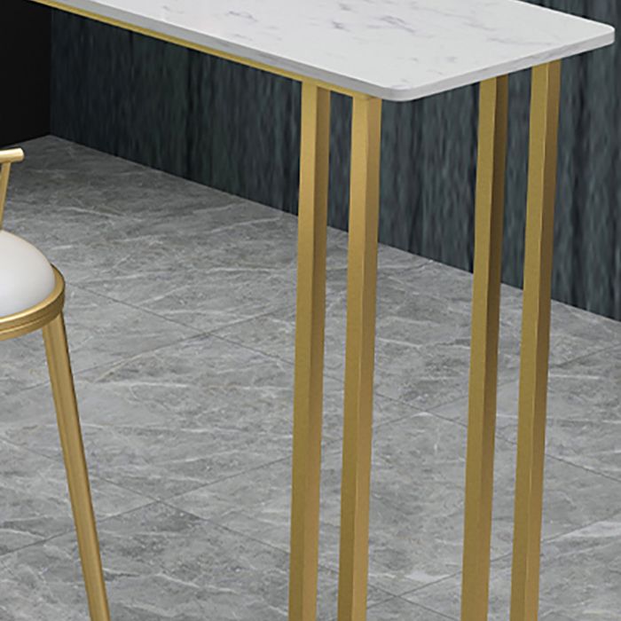 Rectangle Bistro Bar Height Cocktail Table Sled Pub Height Dining Table