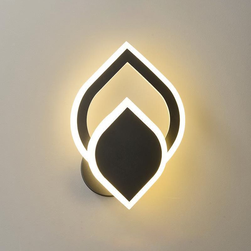 Einzigartiger Schatten 1-Licht Wandleuchte moderne Metallwandhalterung Leuchte