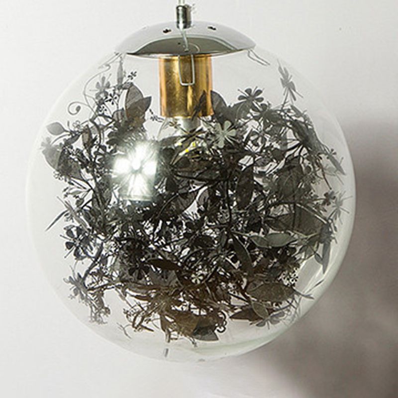 Shattered Leaves Hanging Pendant Light Contemporary Style Glass Dinning Room Pendant Light Kit