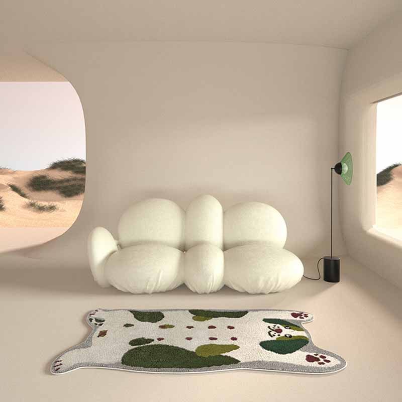 Artistic Carpet Modern Animal Print Rug Polyster Non-Slip Area Carpet for Living Room
