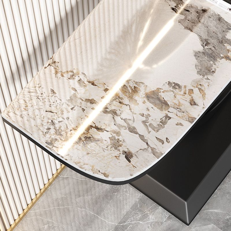 Glam Console Table Half Moon Antique Finish Console Sofa Table