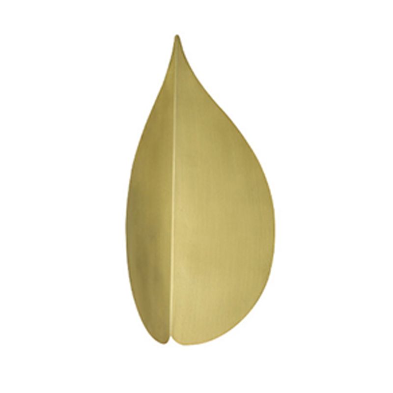 Leaf Shape 1 - Light Wall Mount Light Solid Brass LED Post Modern Wall Light in Gold