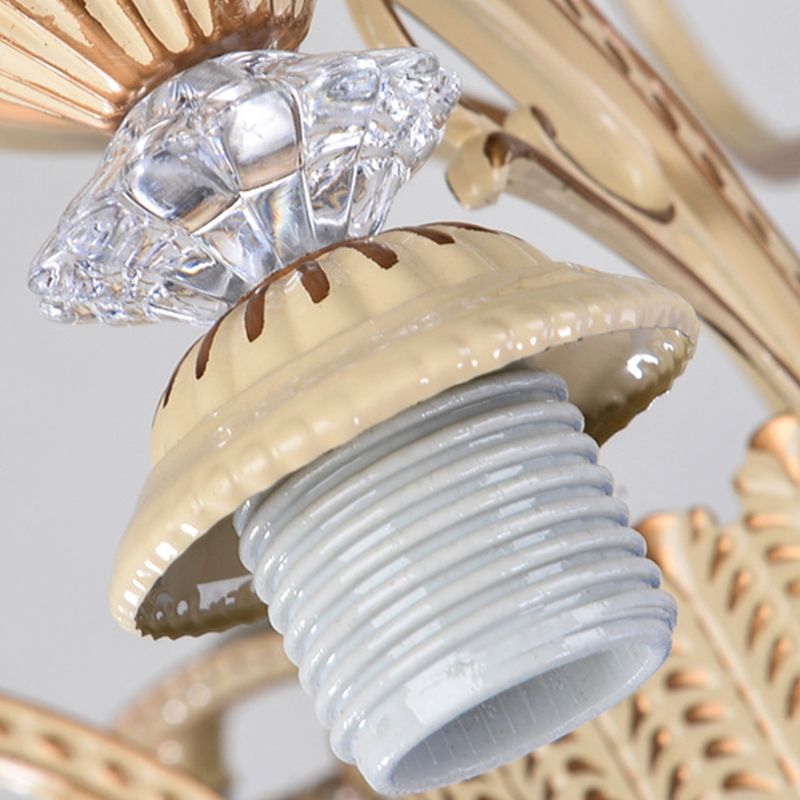 Accensione del lampadario a 9 luci Tiffany Grid a soffitto a soffitto a soffitto in vetro in blu