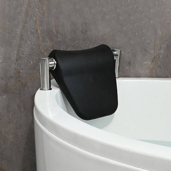 Modern Corner White Bath Acrylic Soaking Center-Back Bathtub