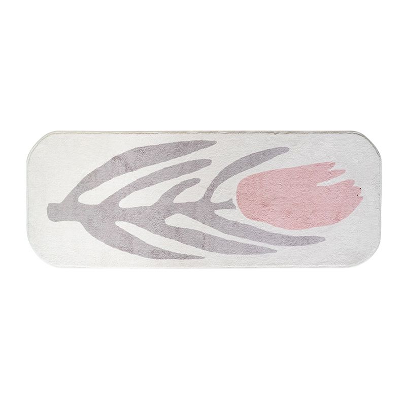 Fancy Modern Area Rug Flower Pattern Polyester Area Carpet Anti-Slip Washable Rug for Home Decor
