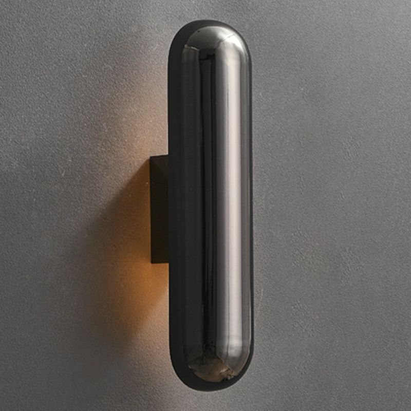 Capsula wall light sconce in stile contemporaneo a led lampada montata a parete in metallo