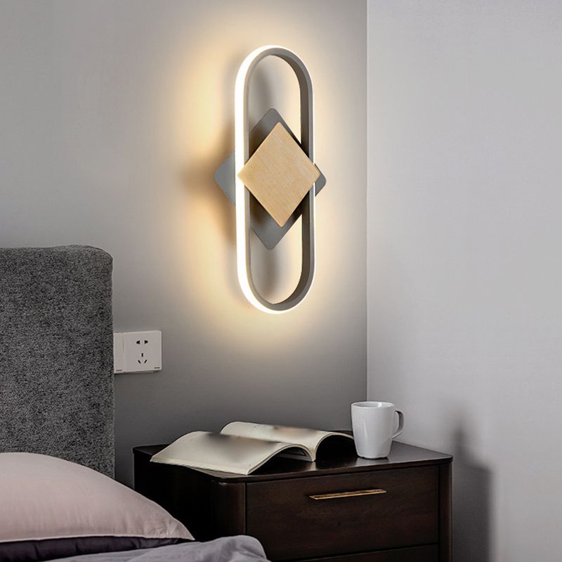 Metal Geometric Indoor Contemporary 1 Light Wall Light Fixture