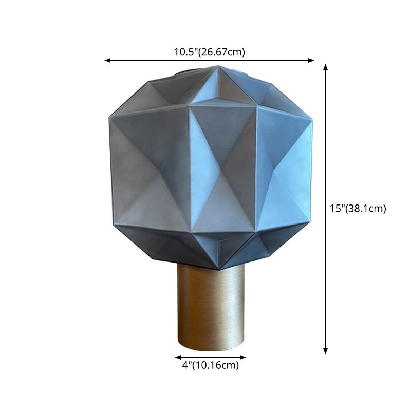 Ultra-modern Simplicity Geometric Table Lamp Hand-Blown Glass Nightstand Lamp for Bedroom