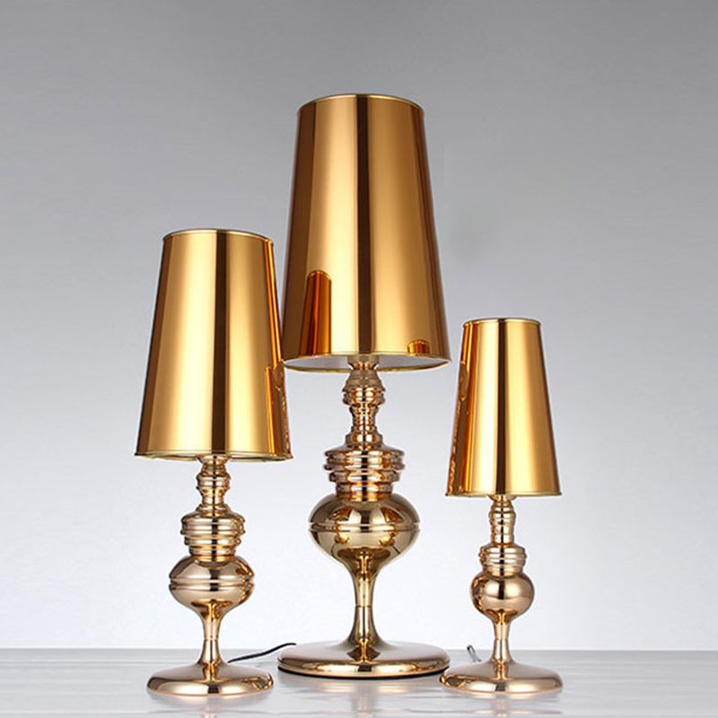 Postmodern Metal Table Lamp 1-Light Desk Light with Metal for Bedroom