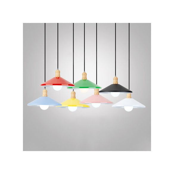 Lámpara de colgante contemporánea de metal contemporáneo de la luz del tono coolie para el comedor de la cocina