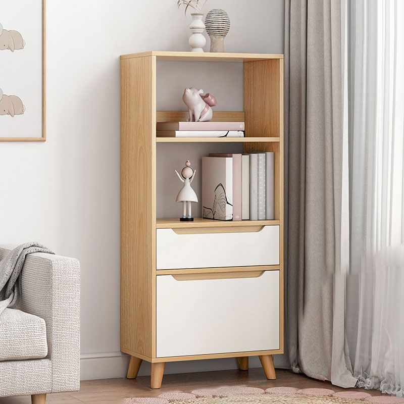 Contemporary Rectangle Standard Chest with Drawer Wood Cutouts