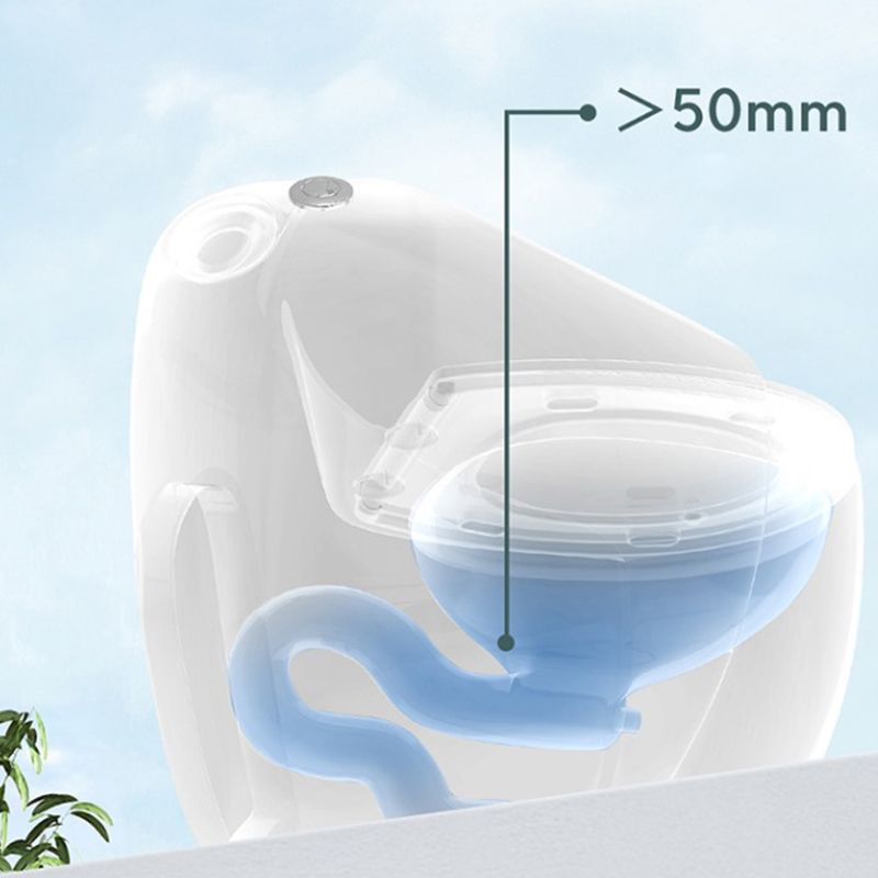 Contemporary Ceramic Siphon Jet Toilet Bowl One Piece Skirted Urine Toilet with Seat