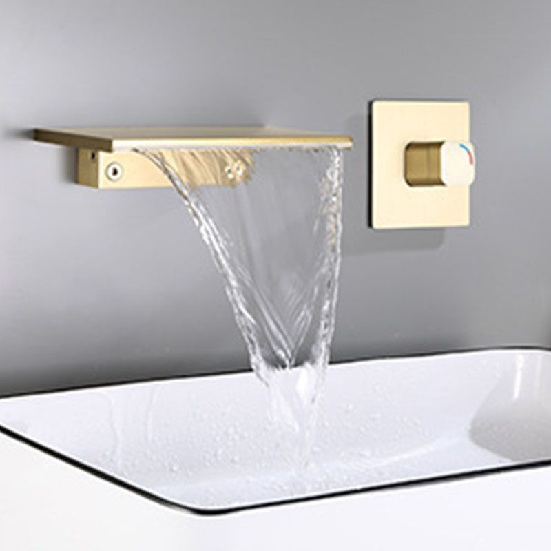 Modern Fixed Bathroom Faucet Wall Mounted Metal Tub Faucet Trim