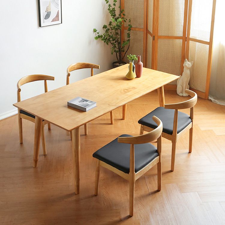 Traditional Rectangle Wood Table Set 1/2/5 Pieces Dining Set for Home