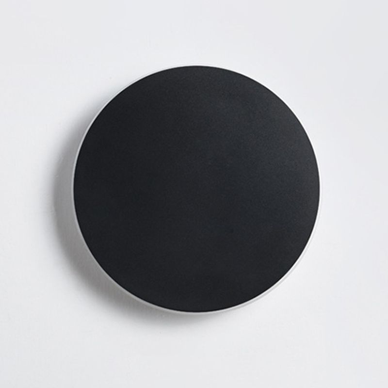 Iluminación de montaje de pared de disco redondo moderno iluminación acrílica montada en la pared para la cama