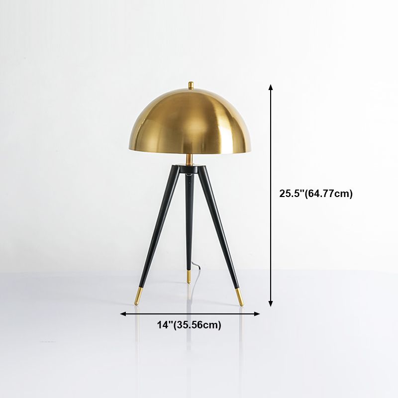 Contemporary Style Geometric Night Table Lamps Metal 1-Light Table Lamp