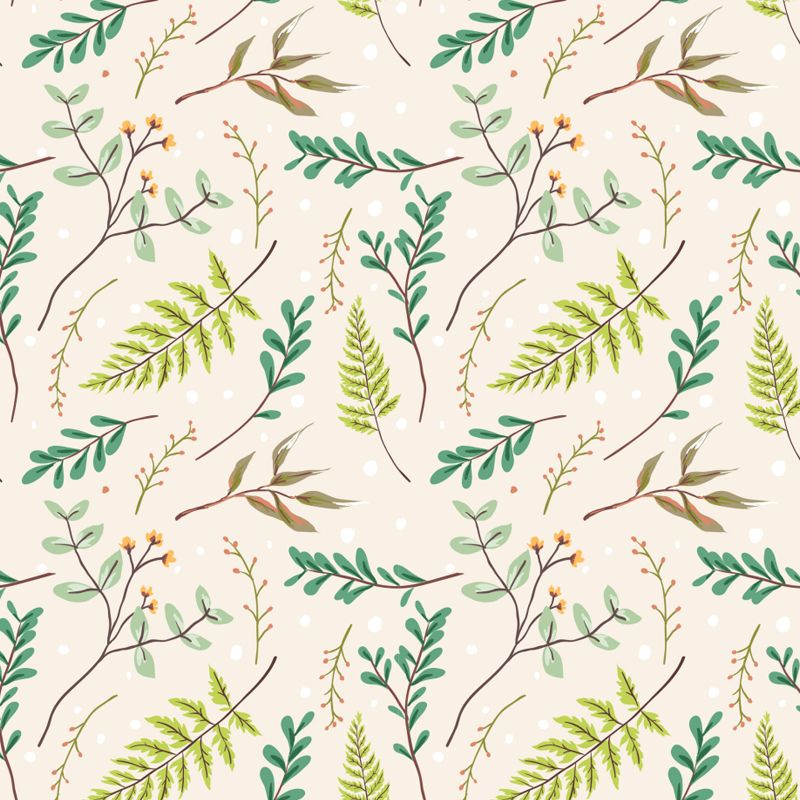 Beautiful Flower Branches Mural Wallpaper for Girls Bedroom, Light Color, Custom Print