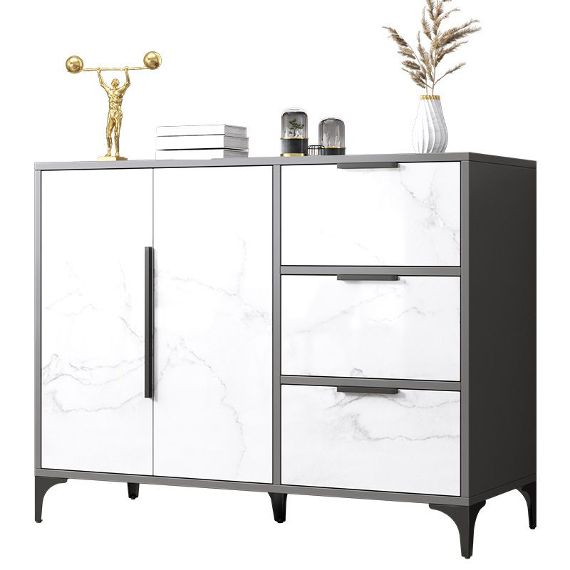 Ultra Modern Wood Combo Dresser Horizontal Storage Chest Dresser for Bedroom