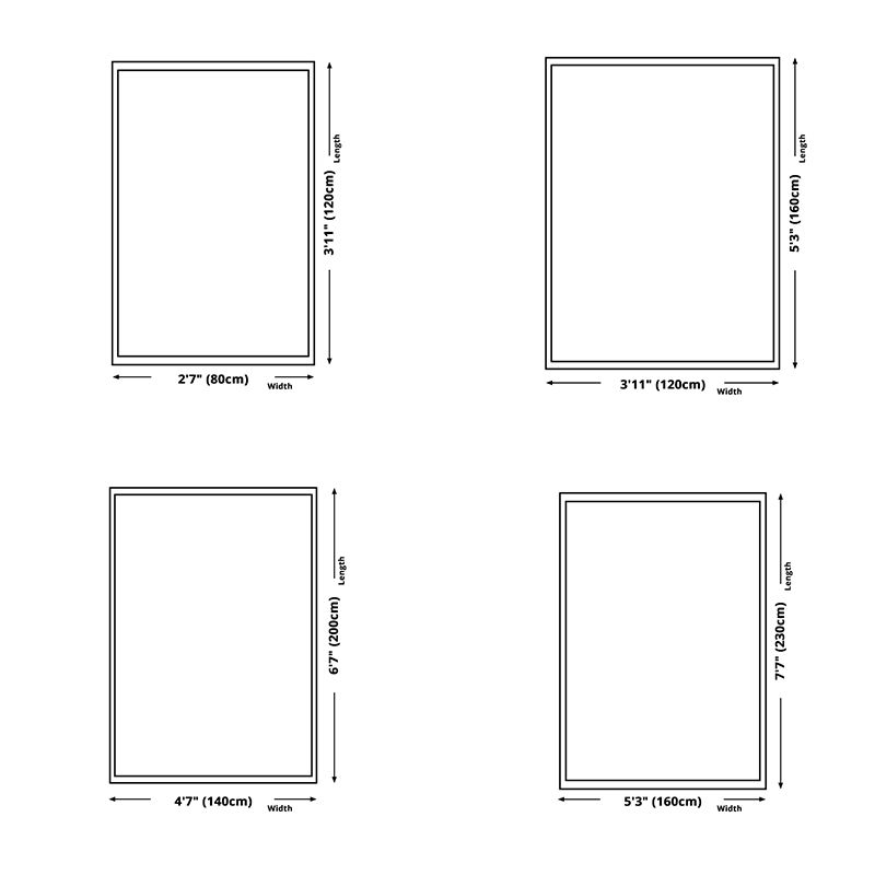 Modern Abstract Patroon Tapijt Polyester Gebied Rug Stain Resistent gebied Rug voor woonkamer