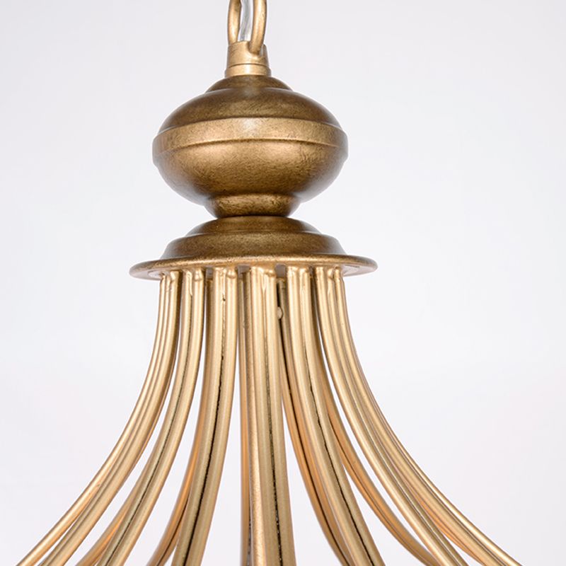 Gang hängende hängende leichte minimalistische goldene Anhänger Lichtkit mit runden Kristallschatten