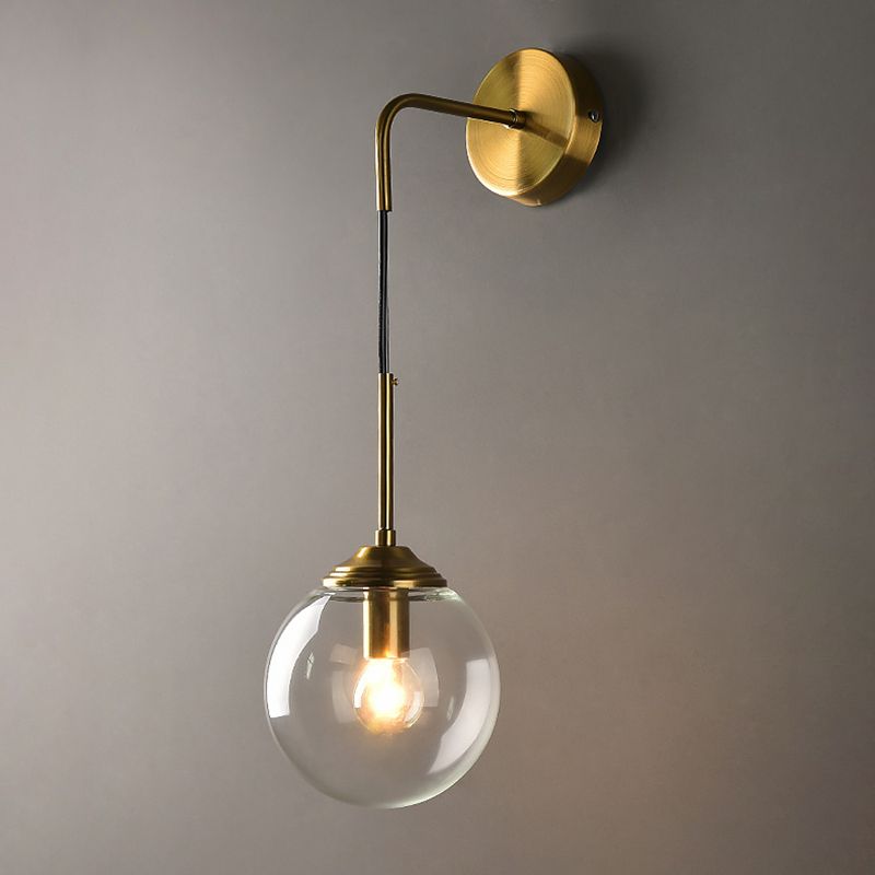 Luz de pared de vidrio de estilo moderno Diseño de luz creativa de luz creativa para dormitorio