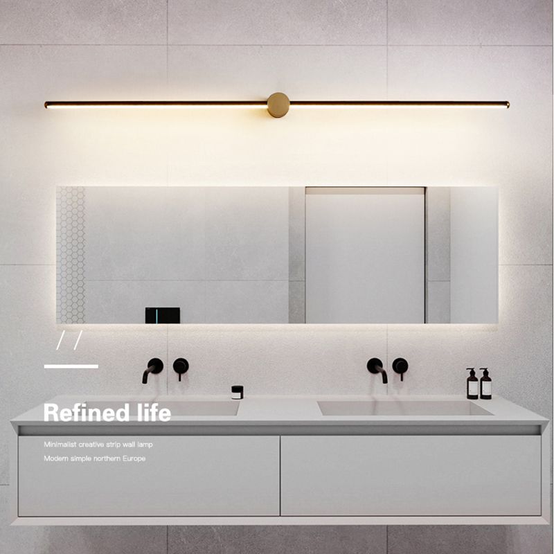 Minimalism Vanity Light Streamlined LED Wall Light Fixture for Bathroom