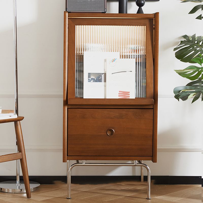 Minimal Rectangle Living Room Storage Chest Mid-Century Modern Wooden Accent Chest