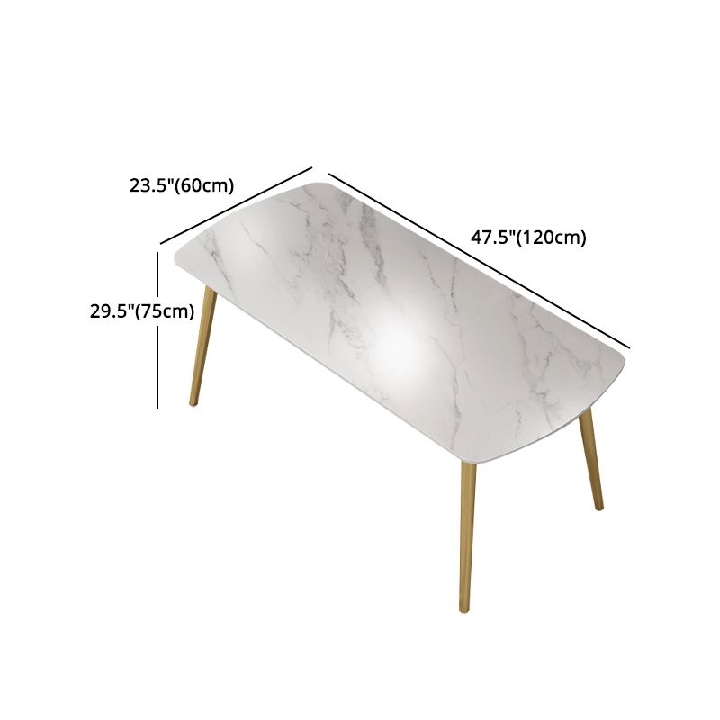 Modern Rectangle Sintered Stone Dining Table Set 1/2/5 Pieces Dining Set for Home Use