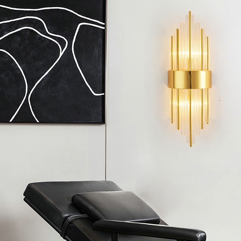 Modern Style Wall Mount Light Simple Wall Lamp with Glass Shade for Dining Room