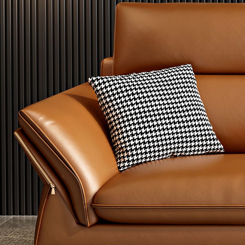 Modernism Sectional Sofa Flared Arm Cushion Back Sectional Sofa